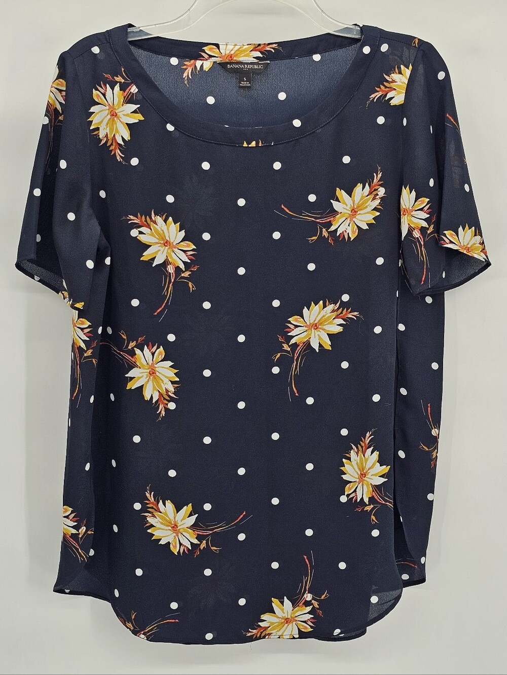 Navy Blue Banana Republic Blouse - Picture 4 of 8